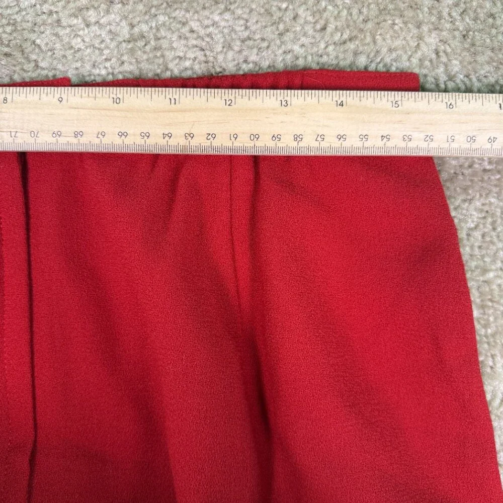 Vintage Bretton Place USA Made 100% Wool Skirt Women’s Sz 14 30x29 Red E677 - Picture 9 of 11